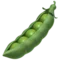 Ærtebælg emoji på iPhone