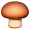 Brun champignon emoji på iPhone