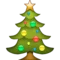 Julgran emoji på iPhone (iOS 9.1)