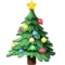 Julgran emoji på iPhone (iOS 12.2)