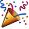 Party Popper emoji on Apple iOS 5.0