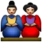 जापानी गुड़िया iPhone पर इमोजी (iOS 4.0)