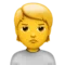 Person Pouting emoji on iPhone