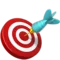 Bullseye emoji on Apple iOS 18.4