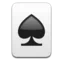 Spade Suit emoji on iPhone (iOS 5.1)