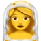 Person with Veil emoji on Apple iOS 12.1