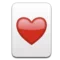 Heart Suit emoji on iPhone (iOS 5.1)