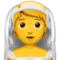 Άτομο με πέπλο emoji στο Apple iOS 17.4