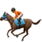 Horse Racing emoji on Apple iOS 10.0