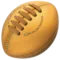 Rugbyfodbold emoji på iPhone