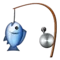 Fishing Pole emoji on Apple iOS 10.0
