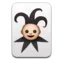 Joker emoji på iPhone (iOS 9.1)