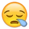 Sleepy Face emoji on Apple iOS 8.3