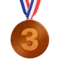 3rd Place Medal emoji on iPhone (iOS 16.4)