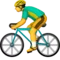 Persona in bicicletta emoji su Apple iOS 9.1