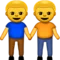 Men Holding Hands emoji on Apple iOS 9.1