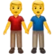 Men Holding Hands emoji on Apple iOS 17.4