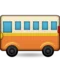 Bus emoji on iPhone (iOS 5.1)