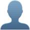 Bust in Silhouette emoji on Apple iOS 17.4