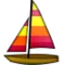 Segelbåt emoji på iPhone (iOS 5.0)