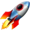 Rocket emoji on iPhone (iOS 13.1)