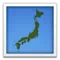 Map of Japan emoji on iPhone (iOS 5.1)