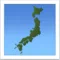 Kort over Japan emoji på iPhone