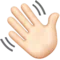 Waving Hand: Light Skin Tone emoji on Apple iOS 10.0
