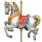 Carousel Horse emoji on Apple iOS 17.4