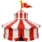 Circus Tent emoji on Apple iOS 17.4