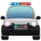 Mötande polisbil emoji på iPhone (iOS 11.2)