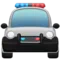Modkørende politibil emoji på iPhone