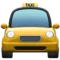 Mötande taxi emoji på iPhone (iOS 12.2)