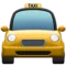 Modkørende taxa emoji på iPhone