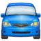 Mötande bil emoji på iPhone (iOS 9.1)