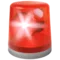 Police Car Light emoji on iPhone (iOS 13.1)