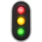 Lodret trafiklys emoji på iPhone
