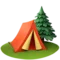 ️ Camping emoji on Apple iOS 18.4