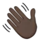 Winkende Hand: Dunkler Hautton Emoji auf Apple iOS 9.1