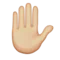 Mà aixecada: To de pell mitjà-clar emoji a Apple iOS 9.1