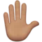 Tangan Terangkat: Warna Kulit Sedang emoji di iPhone (iOS 14.5)