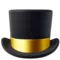 Hög hatt emoji på iPhone (iOS 11.2)