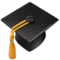 Graduation Cap emoji on Apple iOS 17.4