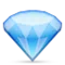 Gem Stone emoji on Apple iOS 4.0