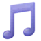Musical Note emoji on Apple iOS 9.1