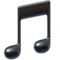 Musical Note emoji on Apple iOS 12.2