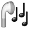 Hörlurar emoji på iPhone (iOS 5.0)