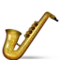 Saxophone emoji on Apple iOS 4.0