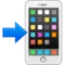 带箭头的手机 iPhone 上的表情符号 (iOS 11.3)