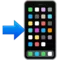 Điện thoại di động có hình mũi tên emoji trên iPhone (iOS 15.4)